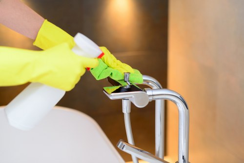 Steam cleaning curtains in East Dulwich